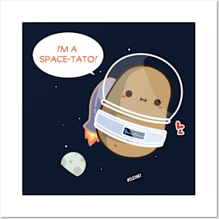 Cute Space Potato Posters and Art